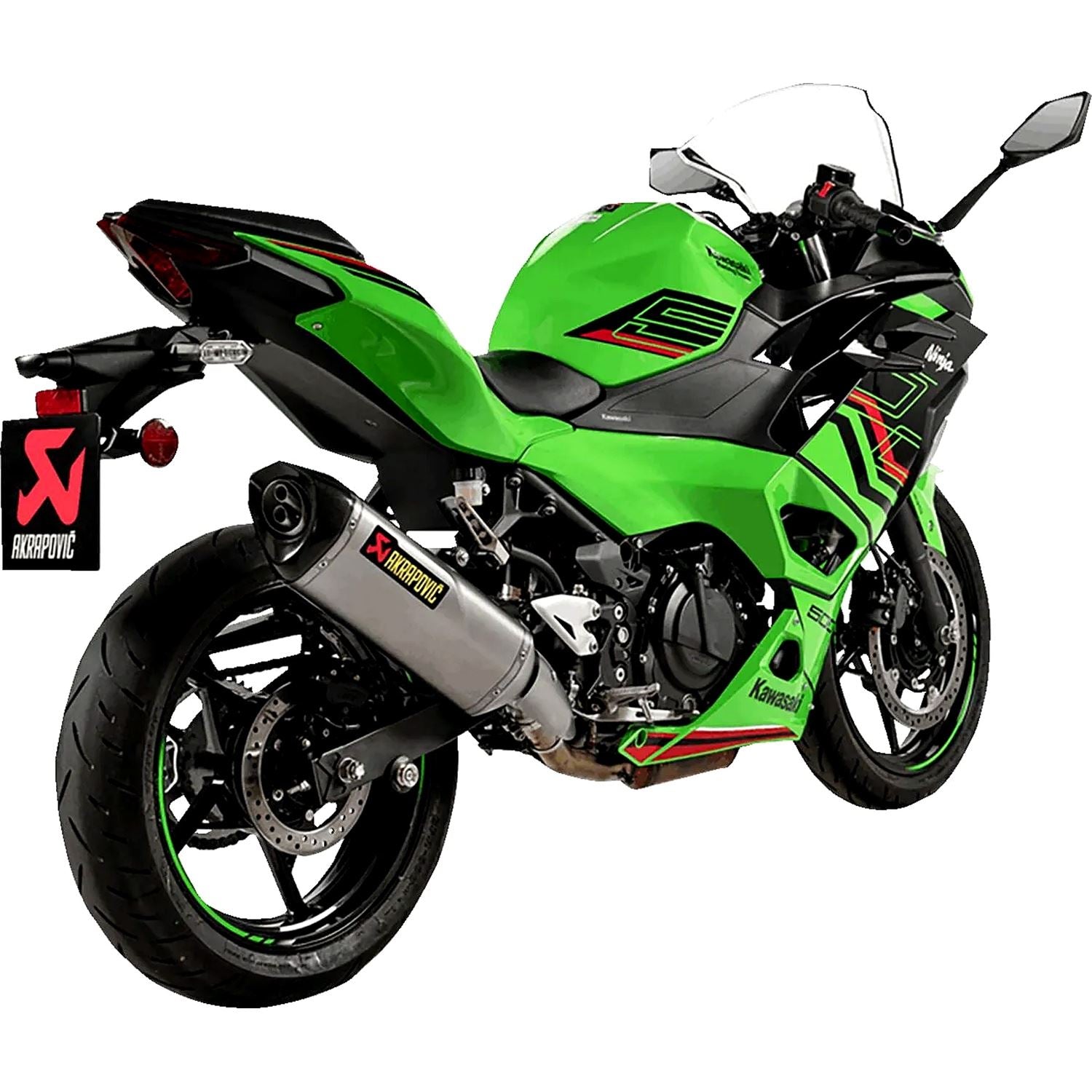 Akrapovic Titanium Line Slip On Silencer For Kawasaki NINJA 500 ABS 40th Anniversary 2024